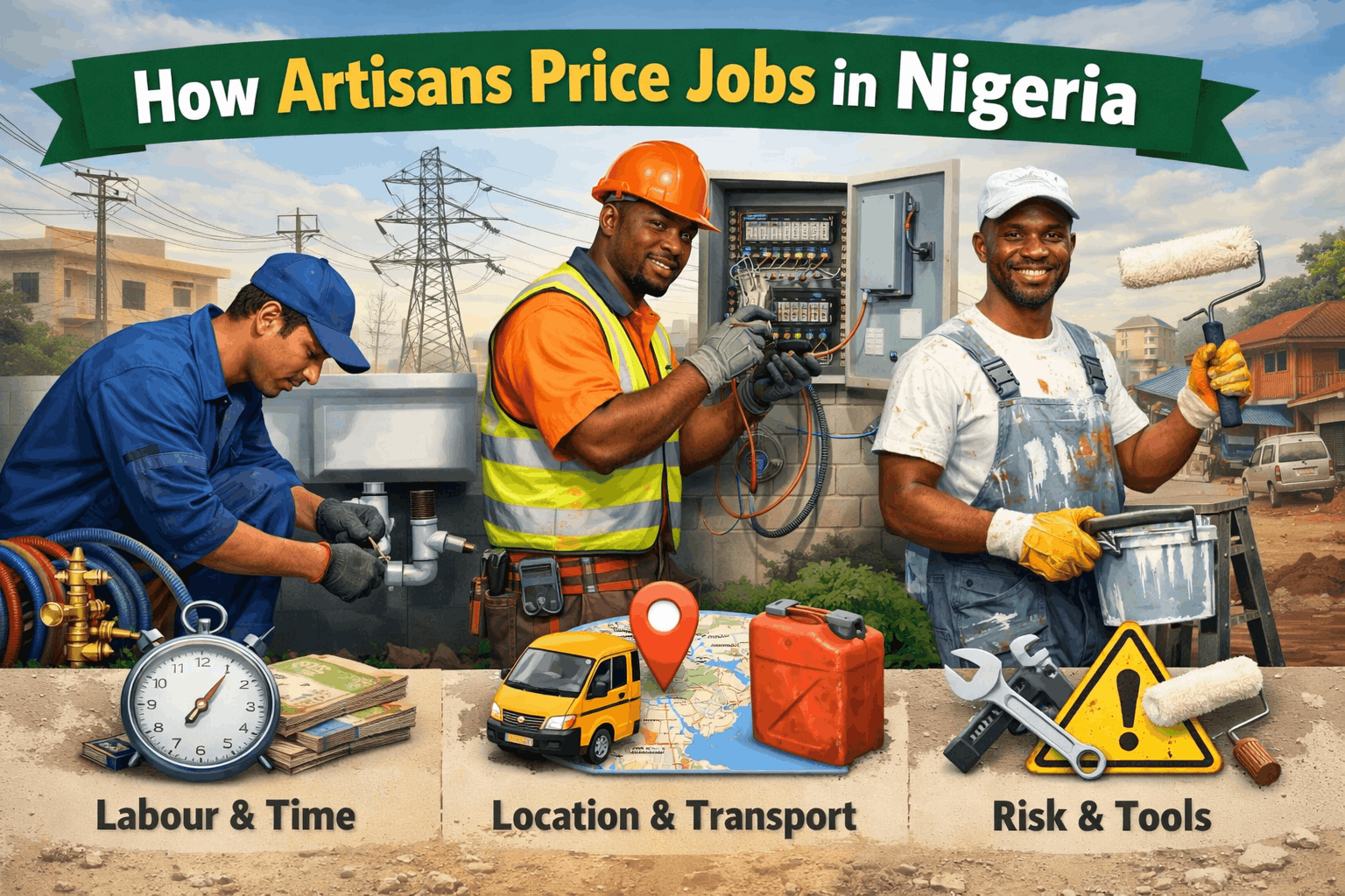 How Artisans Price Jobs (Plumbers, Electricians, Painters) in Nigeria