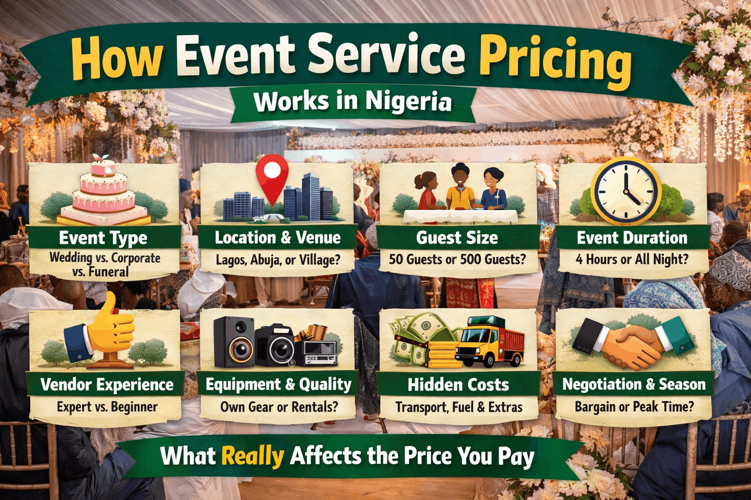 How Event Service Pricing Works in Nigeria