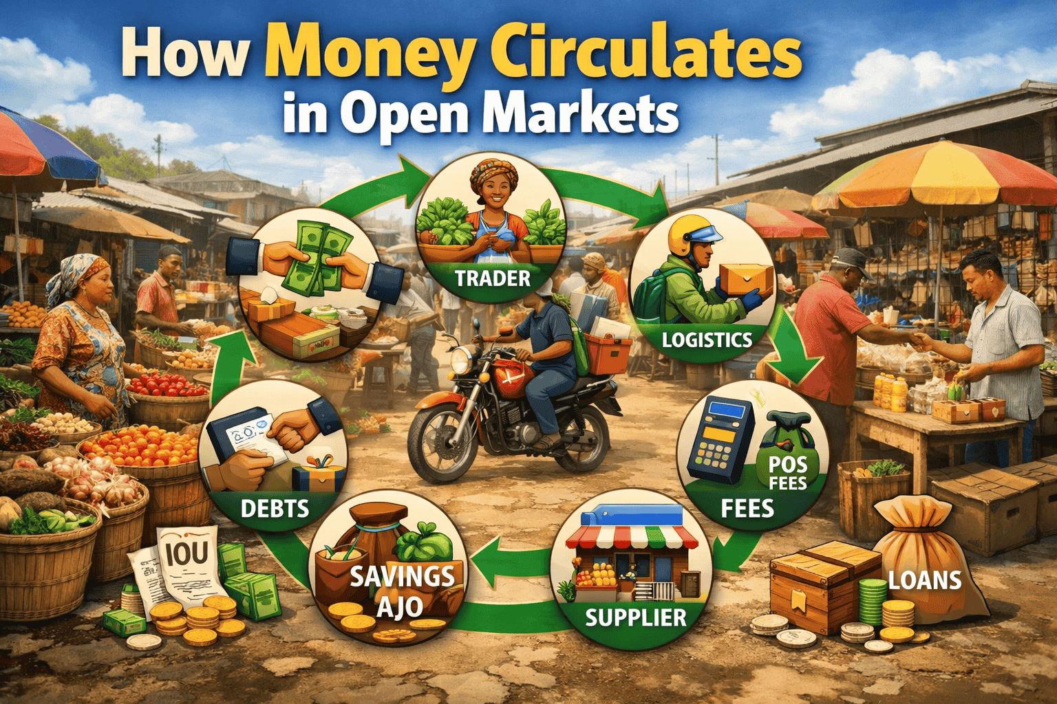 How Money Circulates in Open Markets