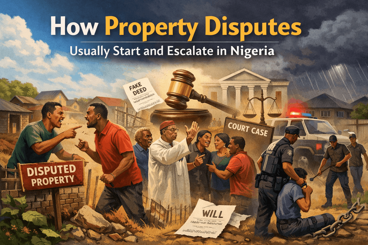 How Property Disputes Usually Start and Escalate in Nigeria