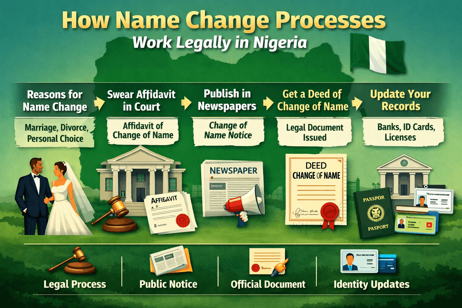 How Name Change Processes Work Legally in Nigeria