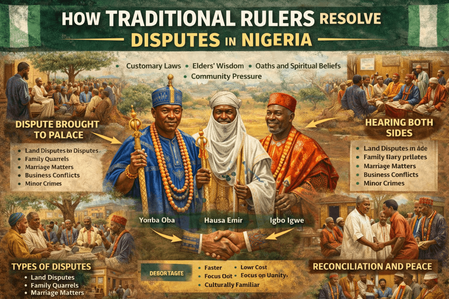 How Traditional Rulers Resolve Disputes in Nigeria